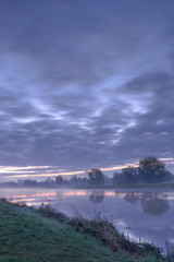 Obraz premium Morgen am Hunte river