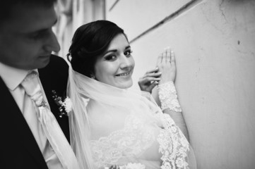 Naklejka premium Wedding couple in love