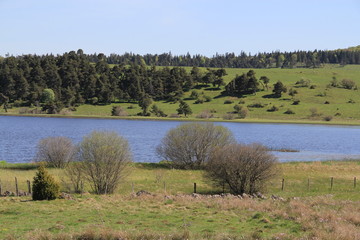 lac du pêcher, Cantal, Auvergne