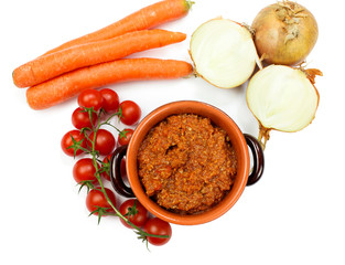 ragout sauce with ingredients