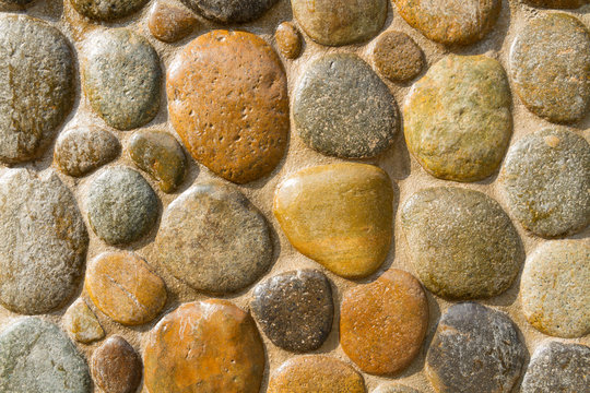 pebble wall - 1