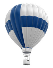 Hot Air Balloon with Finnish Flag (clipping path included)