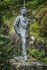 The sculpture of the famous Norwegian composer Edvard Grieg