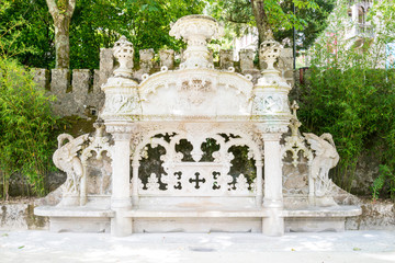Fototapeta na wymiar Quinta da Regaleira in Sintra, Portugal. The Knights Templar, an