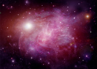 Naklejka premium galaxy in a free space