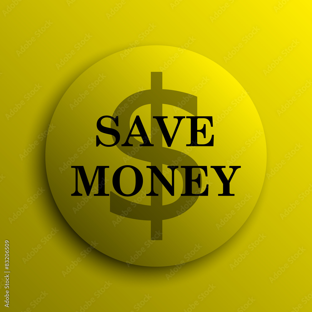 Wall mural Save money icon