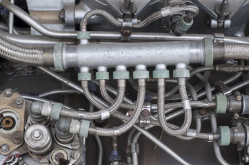 Obraz premium Retired jet engine