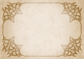 Retro vintage greeting card or invitation. Vintage, decorative e