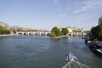Fototapeta na wymiar Ile de la Cité et Pont Neuf à Paris 