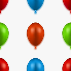 vector modern seamless balloons background