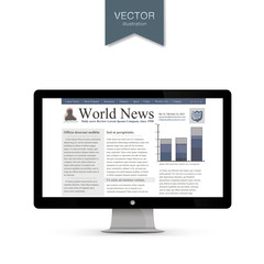 Vector monitor, template news site