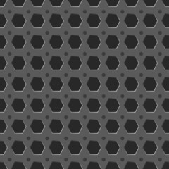 Metal grid seamless pattern vector background
