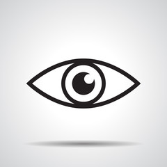 Eye icon - vector illustration