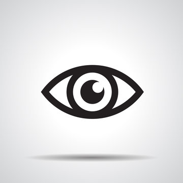 Eye icon - vector illustration