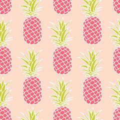 Abstract seamless pineapple pattern.vector illustration.