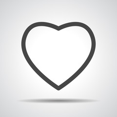 heart icon, vector illustration