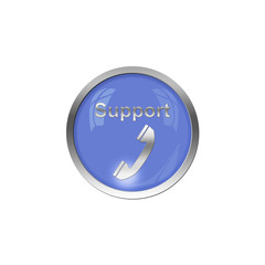Button Blau - Support