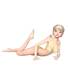 Obraz premium 若い女性