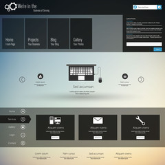 Website Template Vector Design eps 10