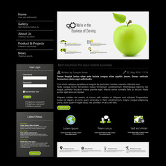 Web design, Website template Vector