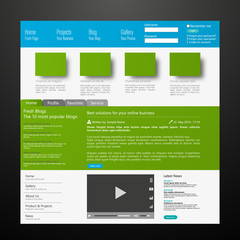 Web design, Website template Vector
