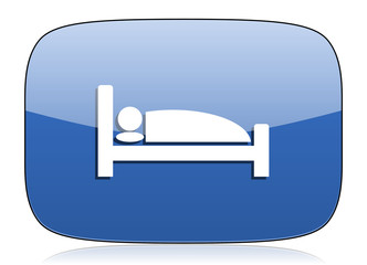 hotel icon bed sign
