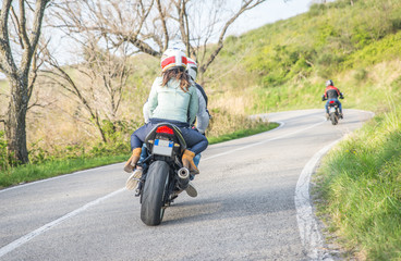 Naklejka premium motorcycle fare in the weekend