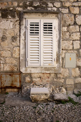 Fototapeta na wymiar Architectural detail of an old traditional mediterranean house. 