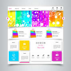 Business Website Template Vector