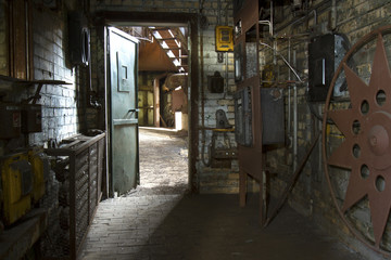Fototapeta na wymiar Workroom in old factory