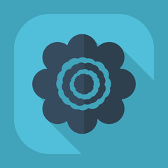 Flat modern design with shadow flower icon