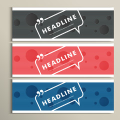 Set of color round for abstract design