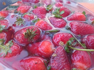 Tatlı kırmızı çilekler