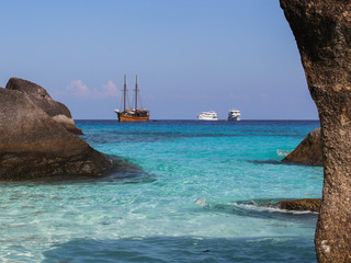 Caravel on the Similan island, Thailand 