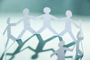 Group of people holding hands