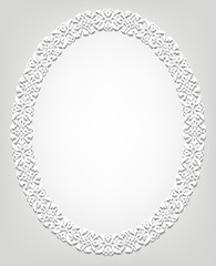 White lace frame