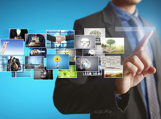 hand reaching images streaming from the deep