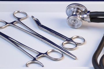 Medical Tray with Tools