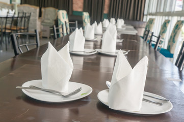 Table setting for a  dinner