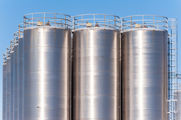 Chemical plant, containers