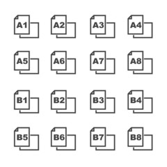 paper size icons