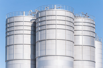 Chemical plant, containers