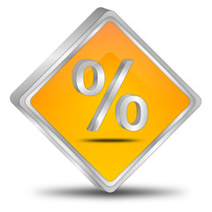 Button mit Prozent Symbol