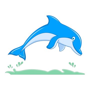 Dolphin Jump Cartoon