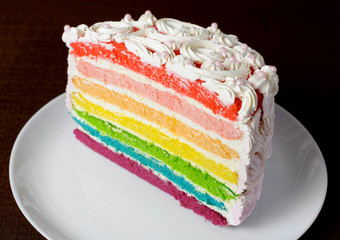 Cake on a dark background