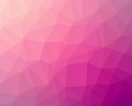 Abstract pink and rosa polygon background