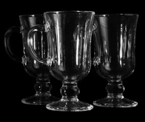 Empty coffee Glasses