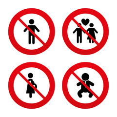 Family lifetime icons. Couple love and pregnancy