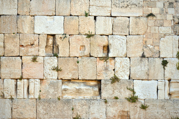 the Western wall in Jerusalem