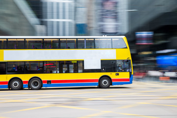 Bus travel with Blurred Motion
